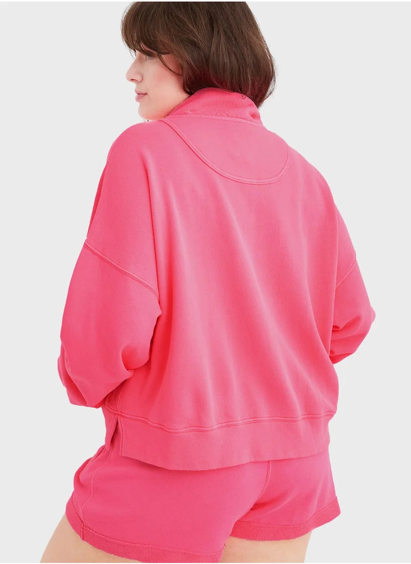Aerie Zip Detail Sweatshirt