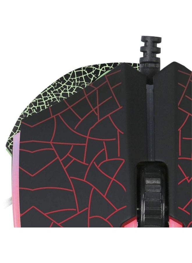 Wired Optical Gaming Mouse with 4 Buttons, 7 colors Backlight, DPI 800/1000/1200