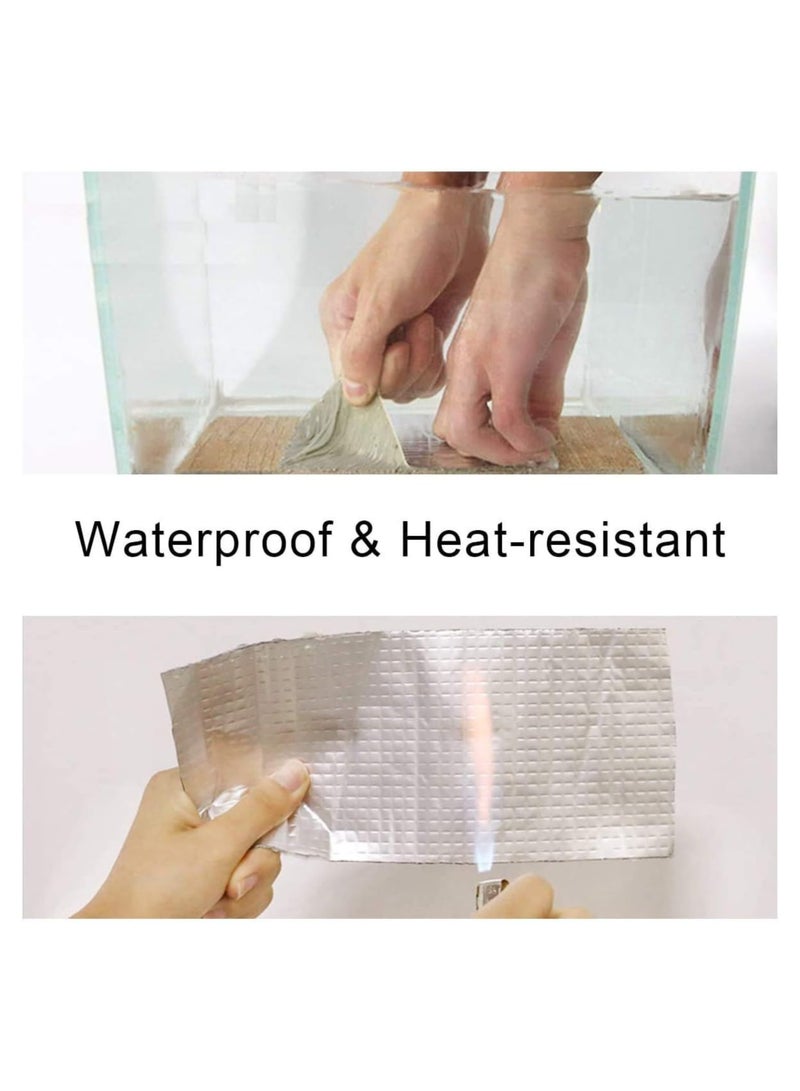 هوكو شريط بوتيل فائق المقاومة للماء | مانع تسرب ألومنيوم متين | إصلاح تسرب فائق القوة | مقاوم للأشعة فوق البنفسجية والحرارة والعوامل الجوية | 5 سم × 5 م - Image 3