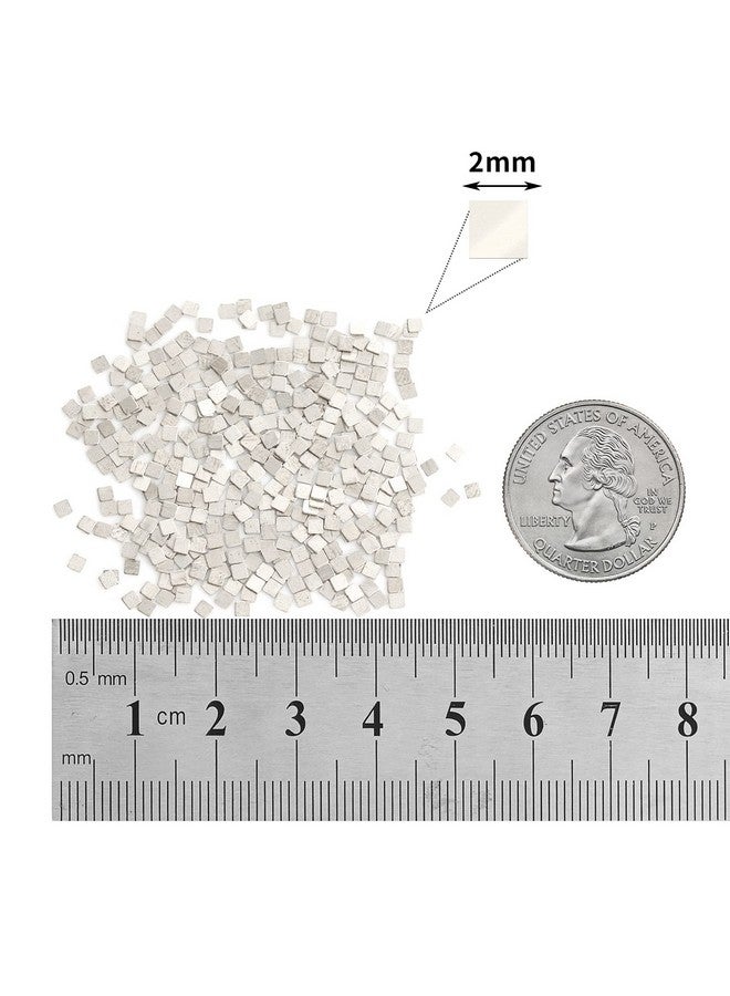 Grevosea Grevosea 3 Grams Silver Solder for Jewelry Precut Chips Solder Jewelry Soldering Kit Solder Tab Ultra Tiny Medium Density Easy Solder for Jewelry 2 X 2 mm 1360℉  - Image 2