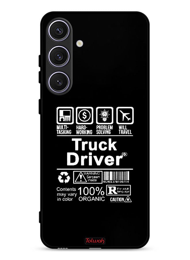 Tolwak Samsung Galaxy S24 Plus 5G Protective Case Cover Truck Driver Sticker - Image 1