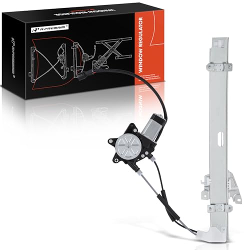 A-Premium Power Window Regulator with Motor Compatible with Kia Rio 2001-2005 Front Driver Side - Image 1