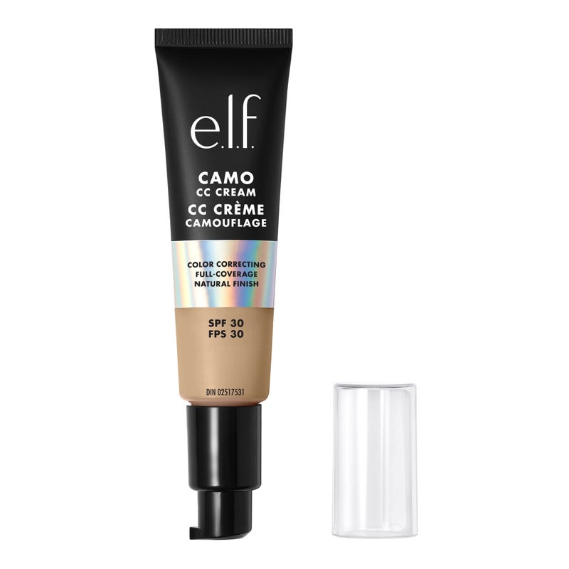 elf Camo CC Cream SPF 30 ColorCorrecting MediumToFull Coverage Face Foundation Delivers An Airbrushed Finish Vegan  CrueltyFree Light 205 N