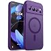 CANSHN Magnetic for Google Pixel 10 Pro Case63 Inch Upgraded Full Camera Protection Compatible with Magsafe Translucent Matte Shockproof Protective Phone Cover Deep Purple - Image 2