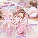 Toylink Baby Doll Stroller Toy Set for Girls Toddlers 35 134 Baby Doll Accessories Set with Foldable Stroller Bottle Pretend Play Baby Toy Christmas Birthday Gifts for Kids 3 4 5 6 7 8 Year Old - Image 4