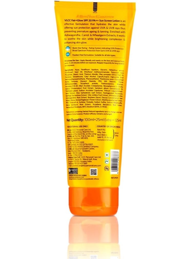VLCC VL Fair+Glow Sun Screen Lotion SPF 20 - Image 5