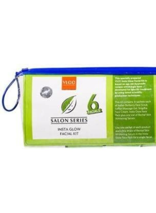 VLCC Professional Salon Series insta Glow Facial Kit Pack of 6 (6 x 41.67 g) - Image 1