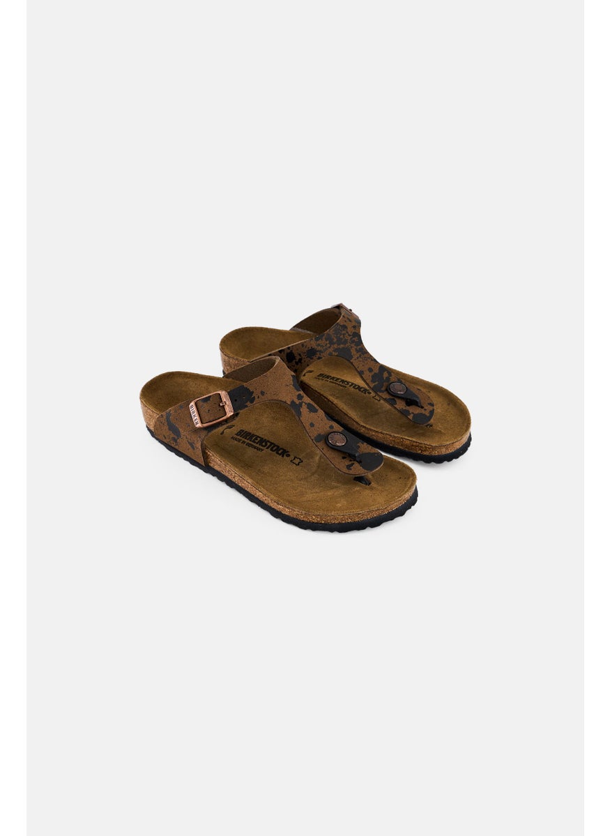 BIRKENSTOCK Kids Girl Slip On Cork Sandals, Brown  - Image 1