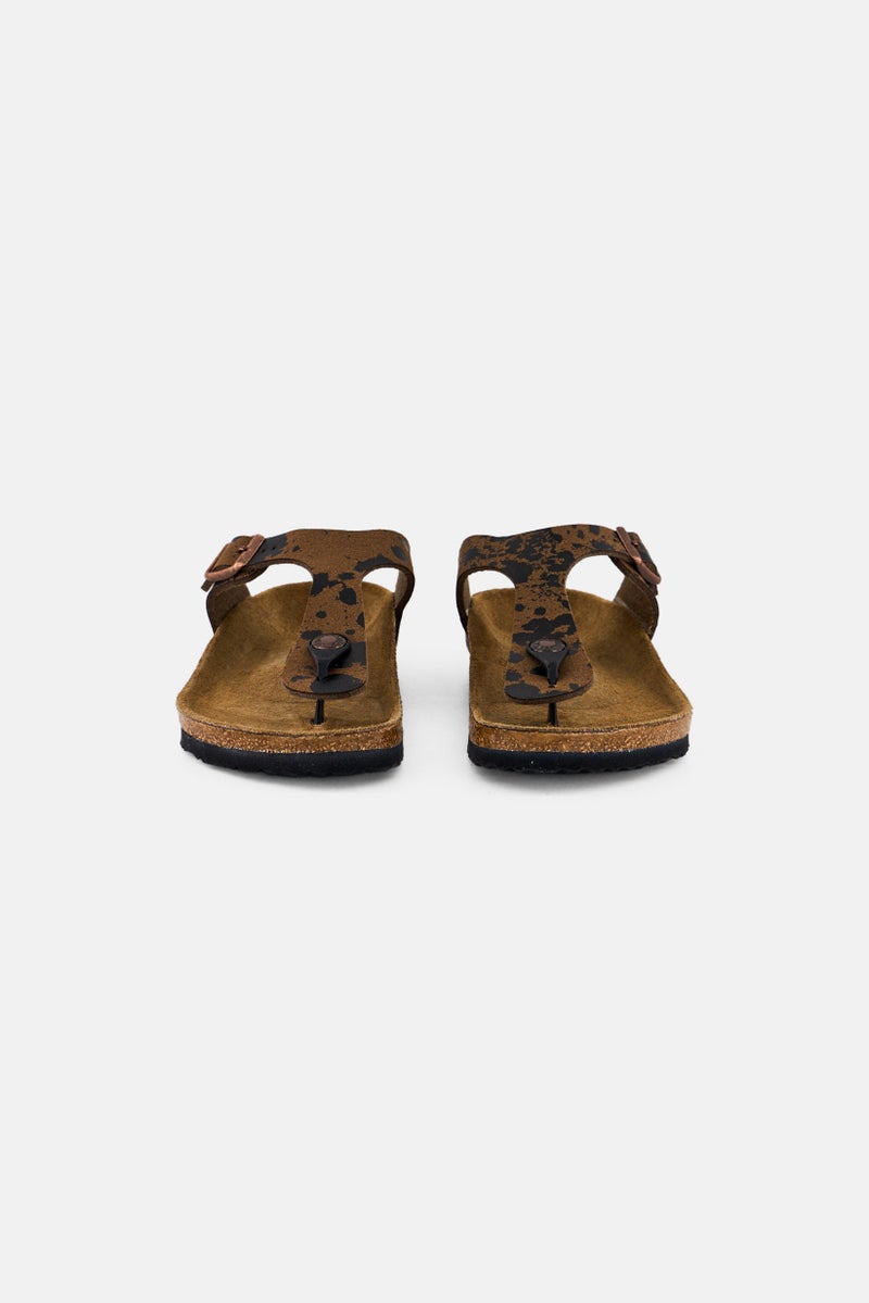 BIRKENSTOCK Kids Girl Slip On Cork Sandals, Brown  - Image 4