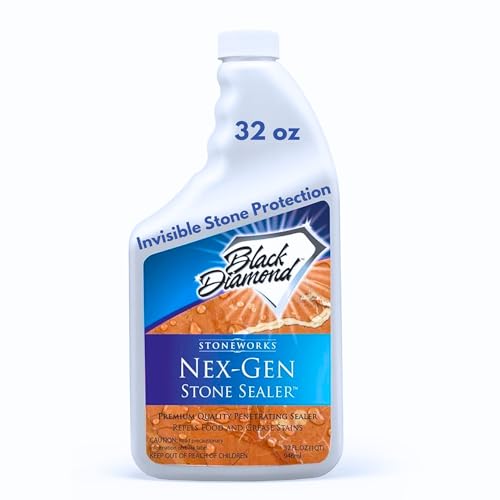 Black Diamond Stoneworks NEX-GEN Natural Stone Penetrating Sealer: Long-Lasting Protection Interior and Exterior ; Granite, Marble, Travertine, Limestone, Grout, Tile, Brick, Slate Floors - Image 1