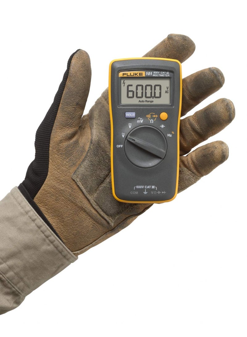 فلوك جهاز فلوك 101 متعدد القياسات الرقمي لقياس الجهد والمقاومة والسعة الكهربائية للتيار المتردد/المستمر - Image 3