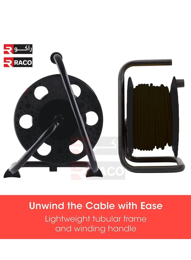 RACO RACO Terminator Heavy Duty Extension Cable Reel, 3 Socket With Lighted Switch Cord Reel UK Plug Socket with 13Amp 3 pin plug  - Image 5
