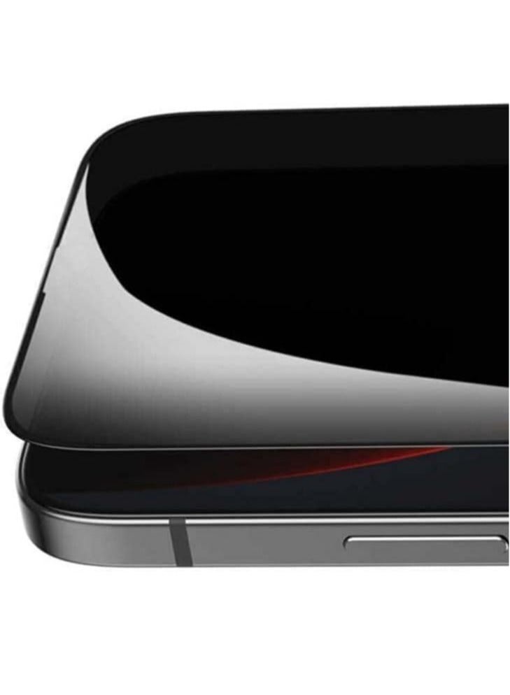 iPhone 15 Pro Max Privacy Screen Protector Designed for iPhone 15 Anti Spy Shatterproof Tempered Glass Black Protector Easy to Install - Image 3
