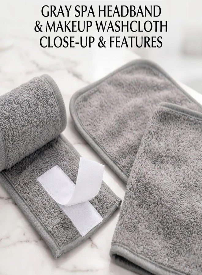COVACURE 2 Pack Facial Bands Cotton Hair Band For Makeup Time Face Wash Hair Accessory Professional Women's Polycotton Facial Headbands, Facial Band For Women Men | Adjustable Reusable Hair Band - Image 5
