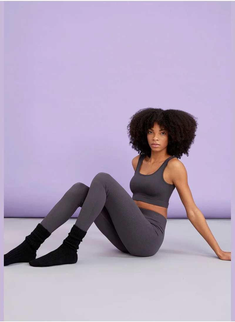 DeFacto Crew Neck Strappy Sports Bra