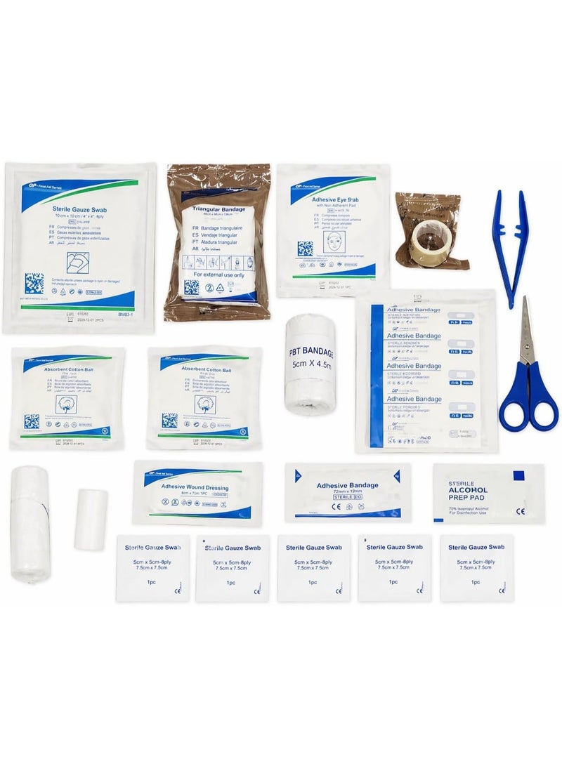 keemz First Aid Kit ABS Plastic With Wall Mounted Bracket, Can Be Use for 15 To 20 People work space, For Car,Small Office,warehouse. First Aid Box - Image 4