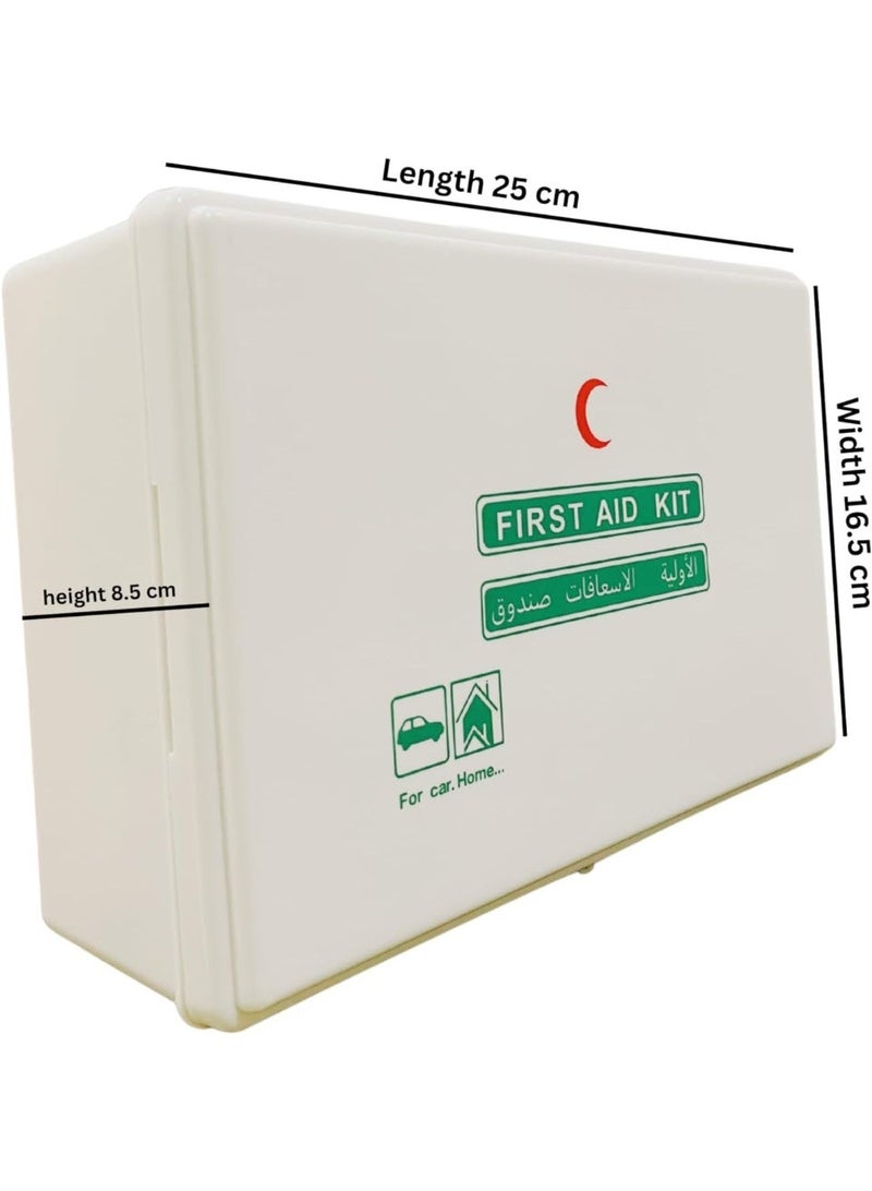 keemz First Aid Kit ABS Plastic With Wall Mounted Bracket, Can Be Use for 15 To 20 People work space, For Car,Small Office,warehouse. First Aid Box - Image 2