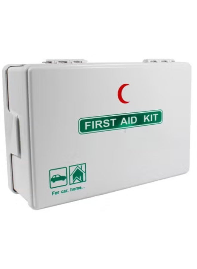 keemz First Aid Kit ABS Plastic With Wall Mounted Bracket, Can Be Use for 15 To 20 People work space, For Car,Small Office,warehouse. First Aid Box - Image 1