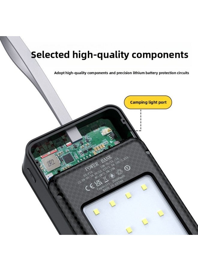 إسكدنيا Removable 16-section 18650 Battery Charging Treasure Welding-free Set Wireless Charging Mobile Power Supply Kit Camping Light-Color:White P16 Fast Charge 22..5w-Power Supply Capacity:20000ma - Image 5