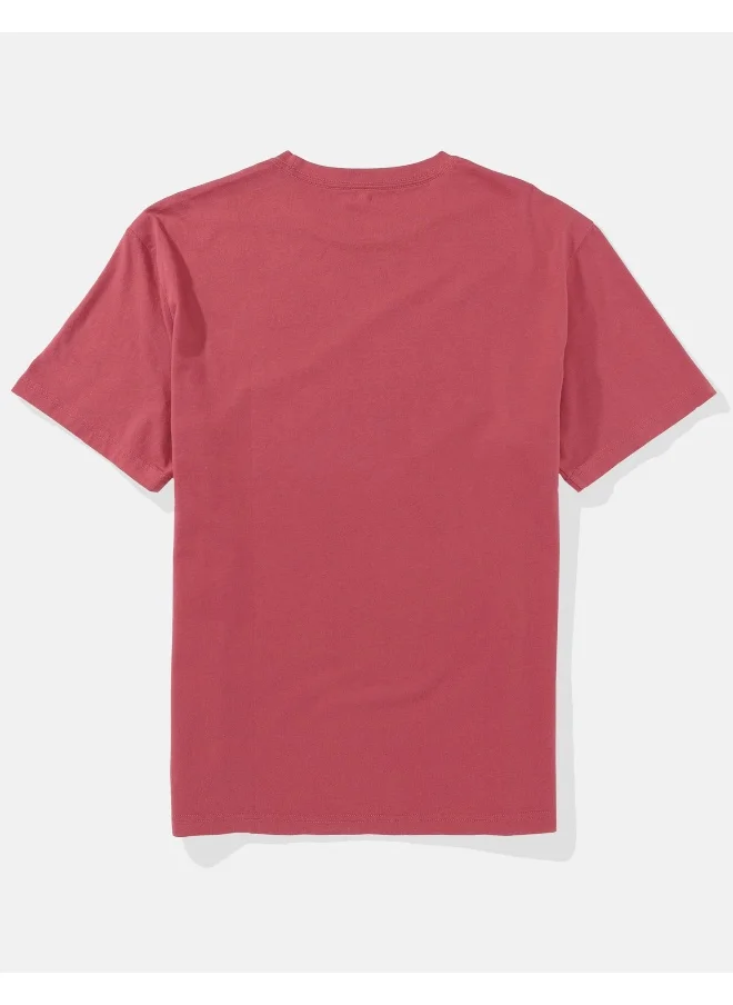 American Eagle Logo Detail Crew Neck T-Shirt