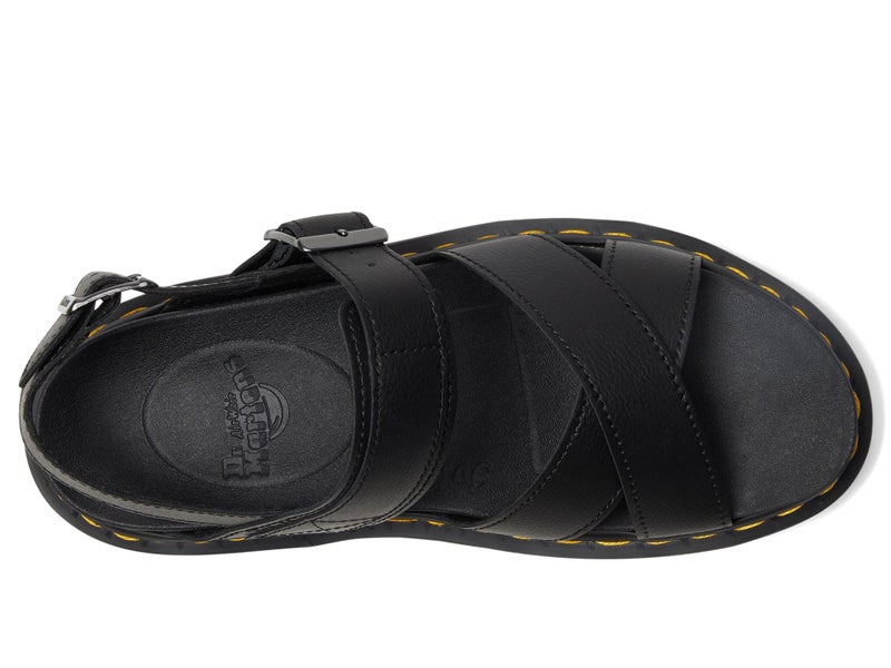 Dr. Martens صندل د. مارتنز للنساء فوس II، جلد أثينا الأسود، 6 أمريكي - Image 2