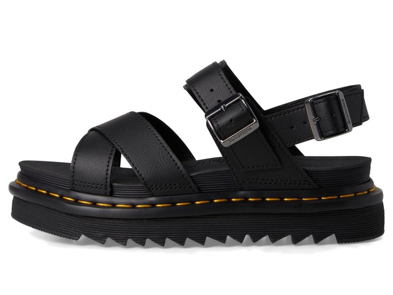 Dr. Martens صندل د. مارتنز للنساء فوس II، جلد أثينا الأسود، 6 أمريكي - Image 4
