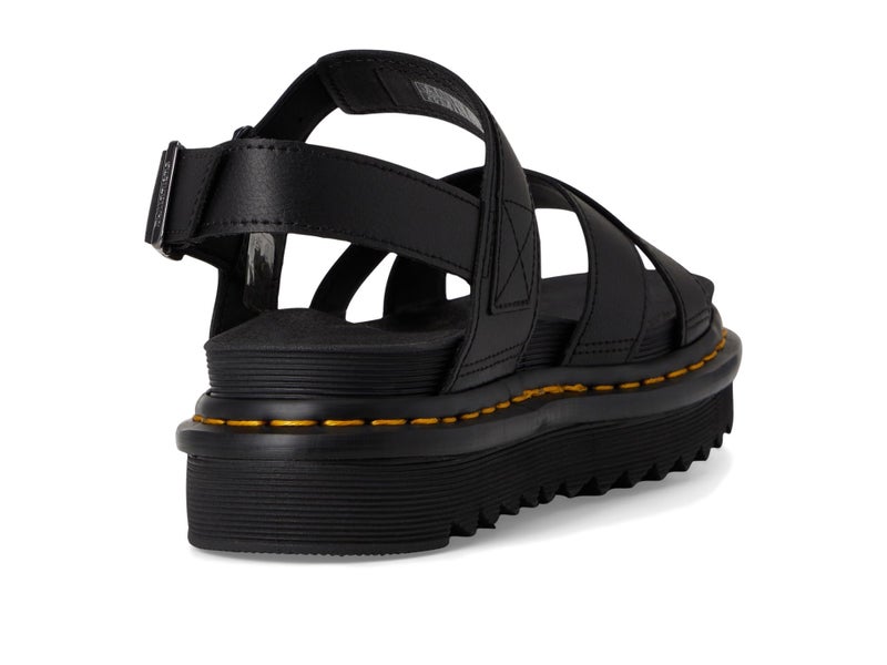 Dr. Martens صندل د. مارتنز للنساء فوس II، جلد أثينا الأسود، 6 أمريكي - Image 5