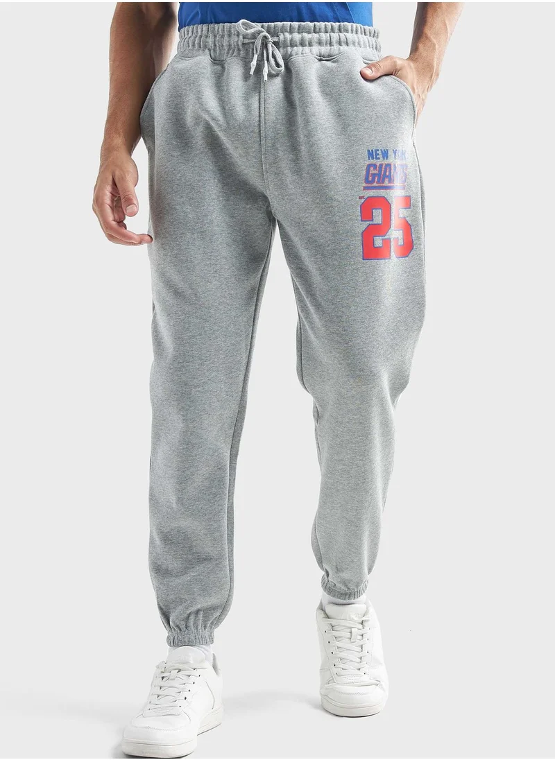 فاف Drawstring Graphic Print Sweatpants