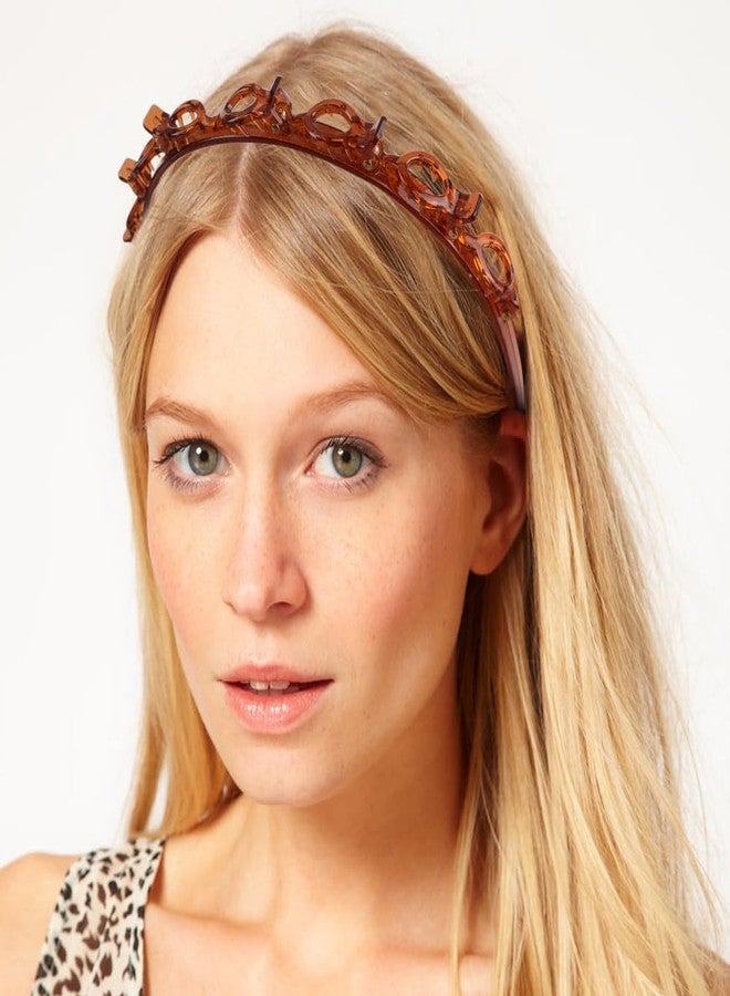IBEQUEM 5Pcs Double Bangs Hairstyle Hairpin, Double Layer Twist Plait with Rhinestone, Korean Braided Headbands with Clips Woven Flower, Hair Accessories for Women Girls, Christmas Gift - Image 4