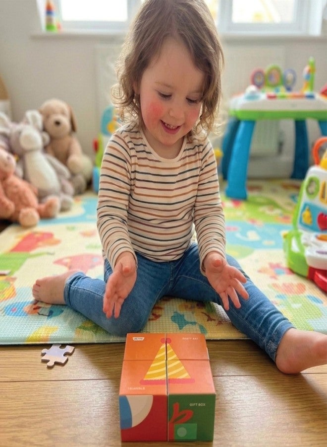 HAPPYHANDS Crazy Cubes - Little Curious Shape Blocks: 4-Piece Puzzle for Toddlers | 6 Shapes & Elements for Color Recognition & Early Learning | Educational Toy for Kids - Image 5