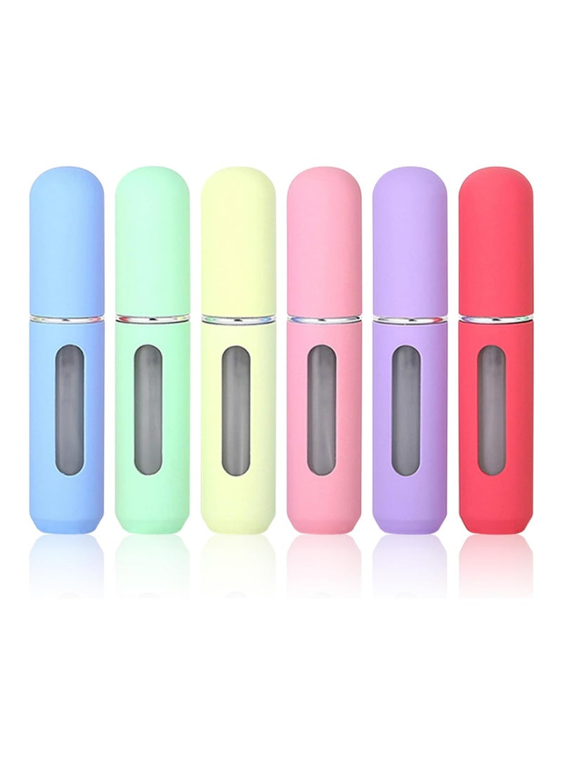 Portable Travel Perfume Atomizer Spray Bottles Empty Fragrance Containers for Women Available in Six Colors - Image 1