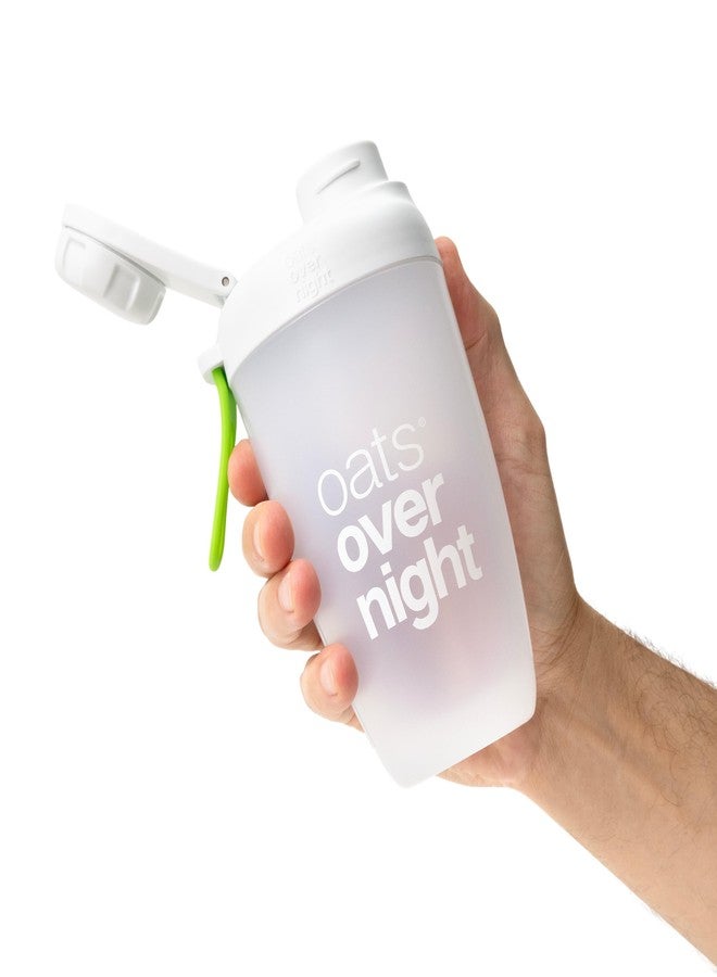 Oats Overnight زجاجة خلط الشوفان الليلية - كوب خلط مانع للتسرب بغطاء لولبي محكم وخط تعبئة، آمن للغسل في غسالة الصحون - كوب خلط، مخفوقات البروتين، دقيق الشوفان، فطور سريع ومناسب للسفر - Image 4