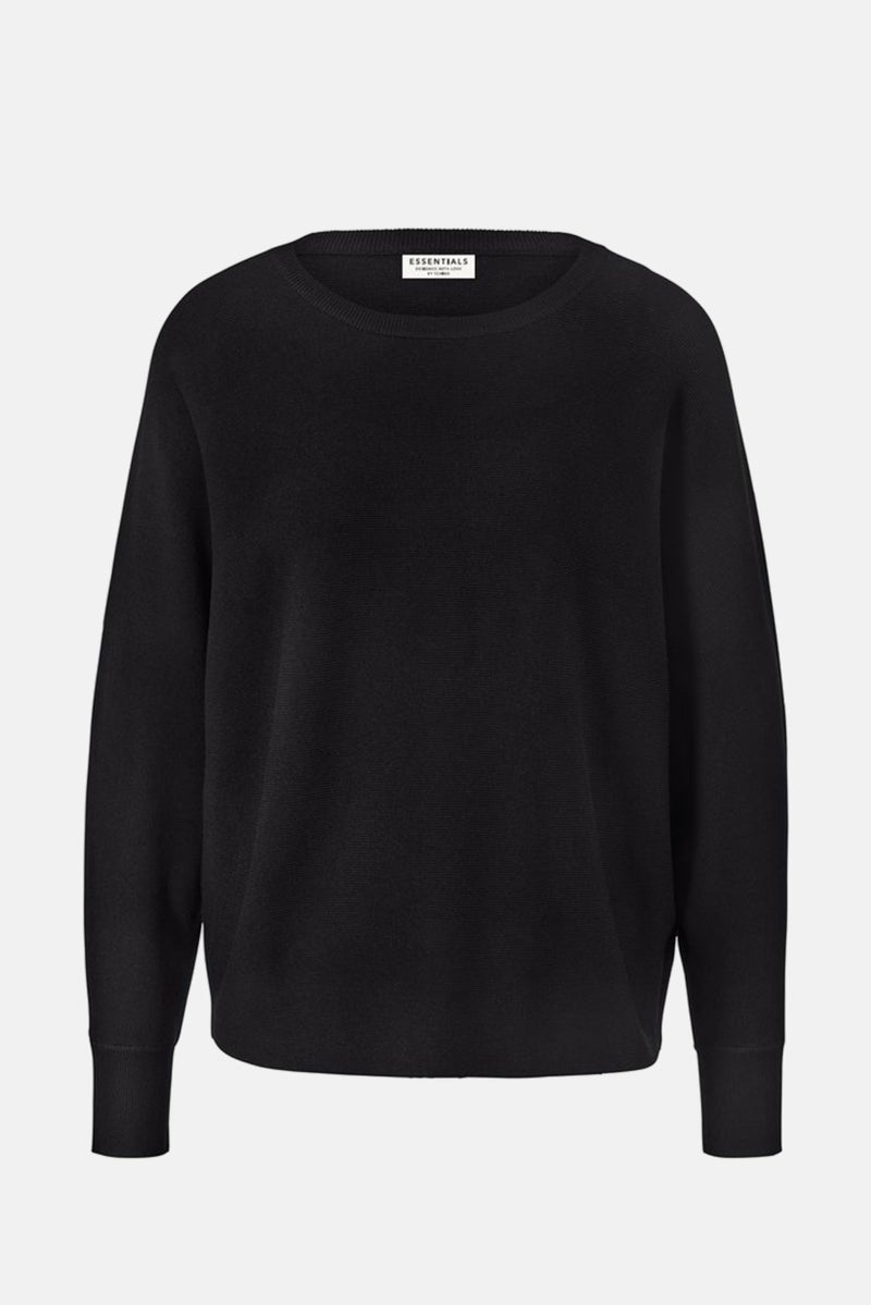 Tchibo سويت شيرت نسائي بياقة دائرية بأكمام طويلة، أسود - Image 2