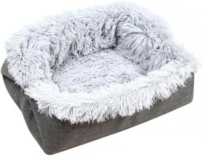 Winter Warm Plush Cat Nest Bed Mat 2 In 1 Soft Fleece Pet Cushion Indoor Sleeping Mat - Image 1