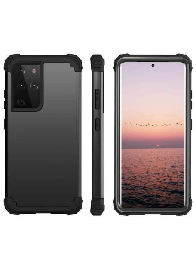 اس-توب جراب لهاتف Samsung Galaxy S21 Ultra 5G PC+ مصنوع من السيليكون ومكون من ثلاث قطع ومضاد للسقوط وغطاء خلفي واقٍ للهاتف المحمول - Image 1
