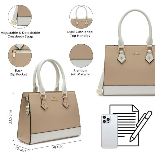 Lavie Women's Pastel Natalie Satchel Bag | Satchel Handbag for Work | Ladies purse | Stylish Shoulder Bag | Gift for Women - Image 3