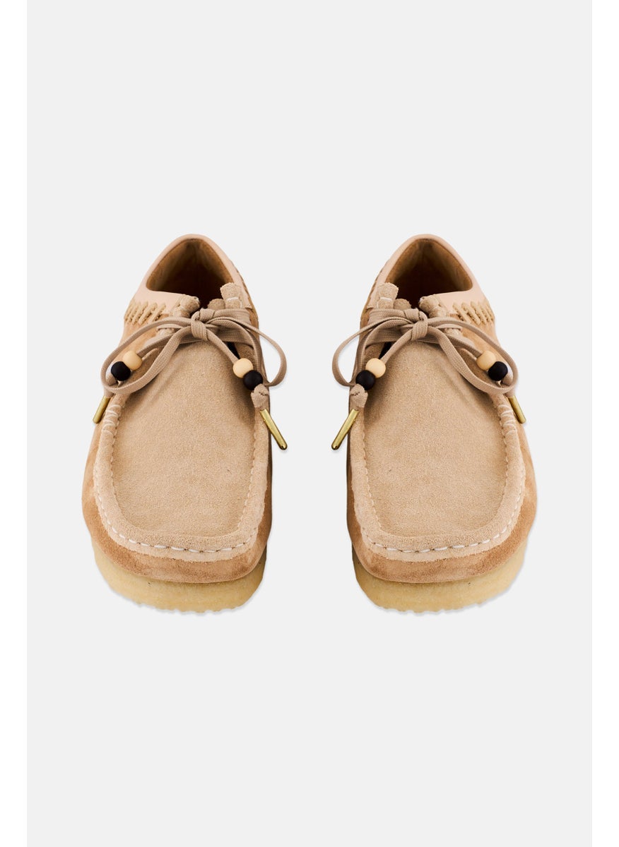 clarks - Men Lace Up Casual Shoes, Tan - Image 1