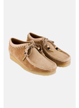 Men Lace Up Casual Shoes, Tan