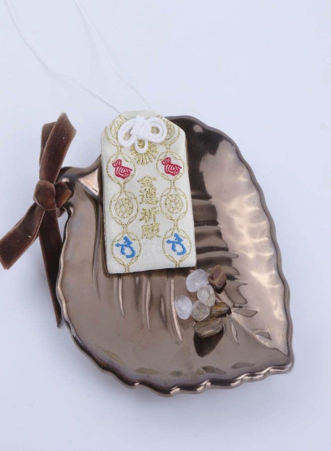 NW Crystal Japanese Omamori, Good Luck Charms for Wealth, Golden Yellow Color for Blessing Money Success, Protection with Citrine Crystal Stone Tiger Eye - Image 5