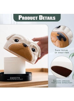 GOPAD GOPAD Dog Shape Creative Desktop and Car Tissue Box Plastic Paper Towel Container Tissue Cover Organizer for Car Decor Home Room Hotel 1 PcsMulticolor  - Image 4