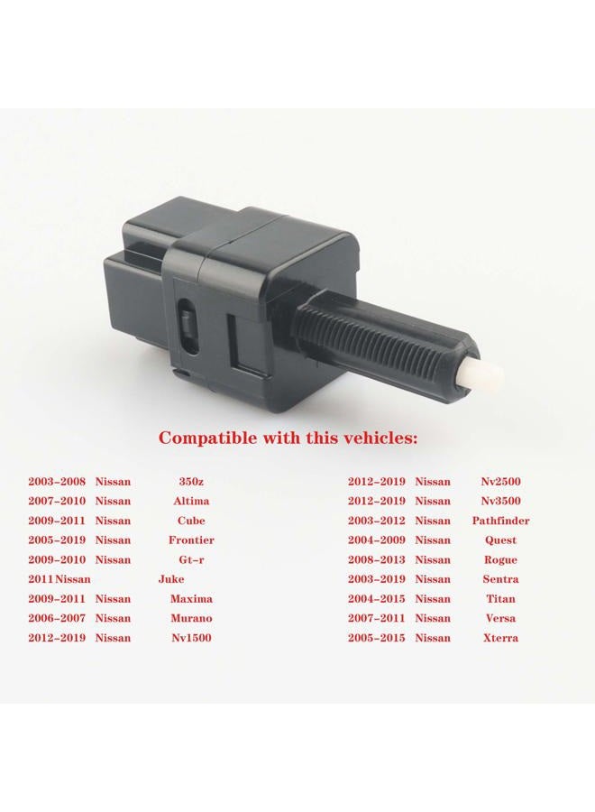 TeileHaus مجموعة مفتاح مصباح التوقف 25320-AX00C، JA4496، 201-1962، 2011962 متوافقة مع نيسان ألتيما، روج، سنترا، فرونتير، باثفايندر، فيرسا، أرمادا، جوك، إنفينيتي مفتاح الفرامل، مفتاح مصباح التوقف، مفتاح ضوء التوقف - Image 3