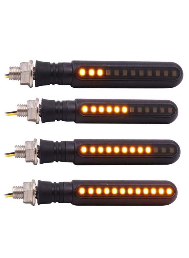 Loquat 4-Piece Turn Signal Sequential LED Indicator Light Set