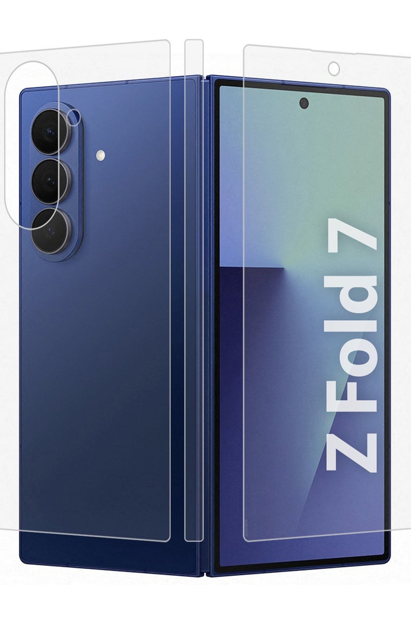 Dual Guard Ceramic Screen Protector for Samsung Galaxy Z Fold 7 – Full Inner & Outer Display PET Protection - Image 1
