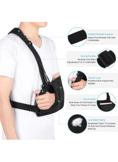 Sweet seven Mesh Arm Sling with Waist Strap - Breathable Shoulder Immobilizer for Shoulder, Arm, Wrist, and Elbow Injuries - Suitable for Men and Women, Left or Right  - Image 5