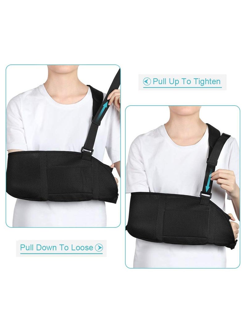 Sweet seven حمالة ذراع شبكية مع حزام خصر - مثبت كتف قابل للتنفس لإصابات الكتف والذراع والمعصم والكوع - مناسبة للرجال والنساء، اليسار أو اليمين - Image 4