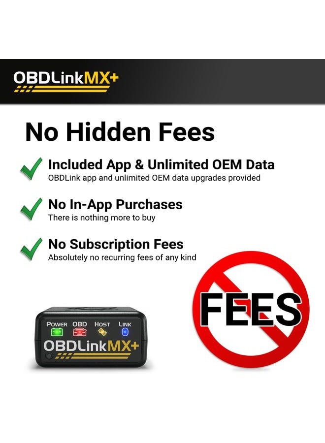 OBDLink MX+ OBD2 Bluetooth Scanner for iPhone, Android, and Windows - Image 5