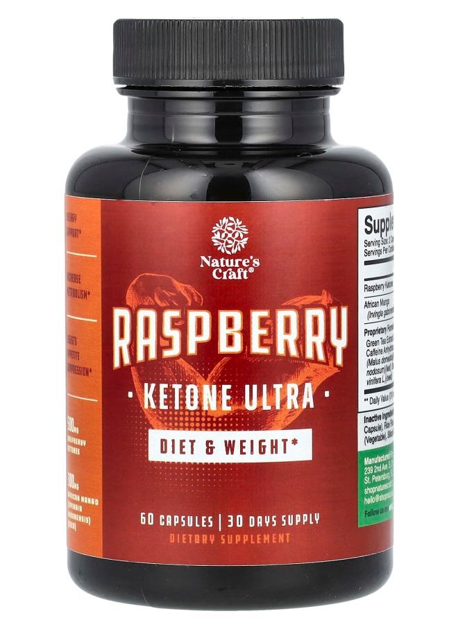 Nature's Craft Raspberry Ketone Ultra 60 Capsules 