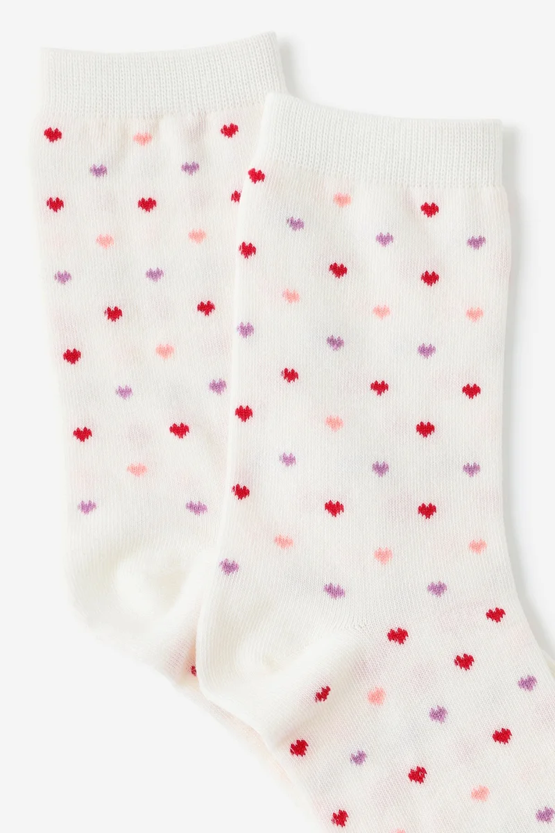 Typo Mid Crew Socks