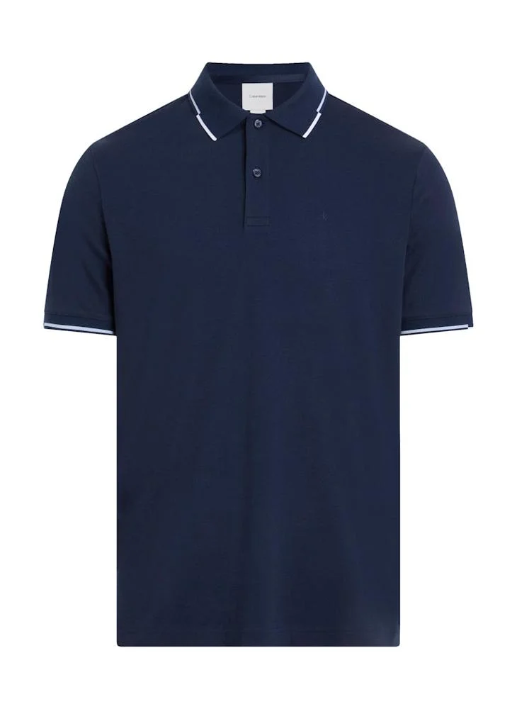 CALVIN KLEIN Liquid Touch Block Tipping Polo