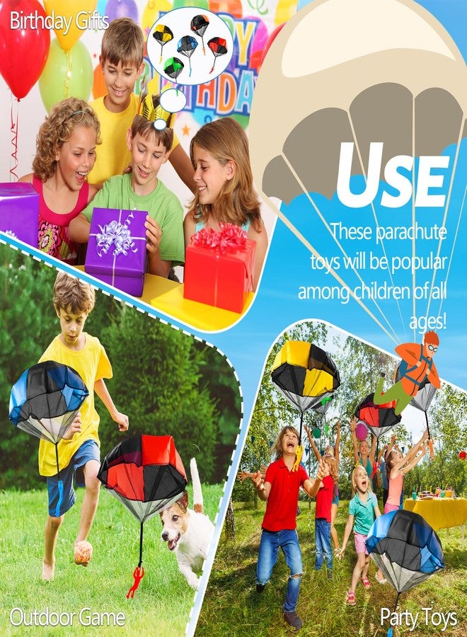 OJYUDD 10 Pack Parachute Toy for Kids,Tangle Free Figures Parachute,Throwing Flying Toys Parachute for BoysGirls Indoor & Outdoor,Gift,Party Favors(5 Colors) - Image 5